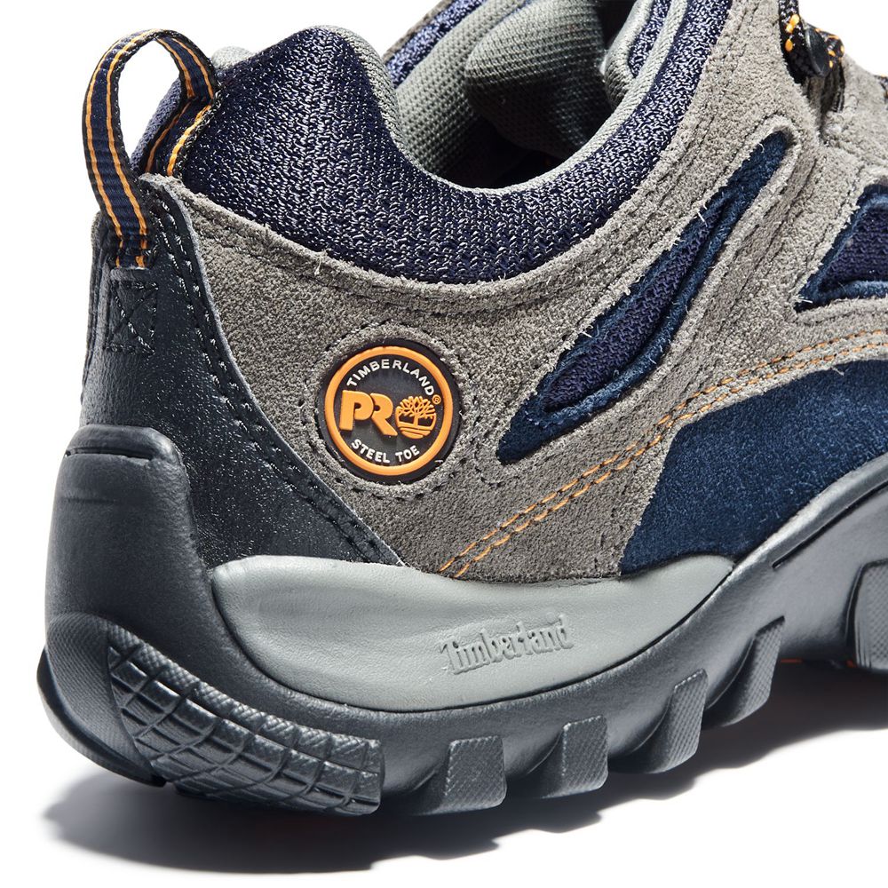 Pantofi De Lucru Timberland Barbati Gri/Albastri - Pro® Mudsill Steel Toe - Romania - CHILWJ760